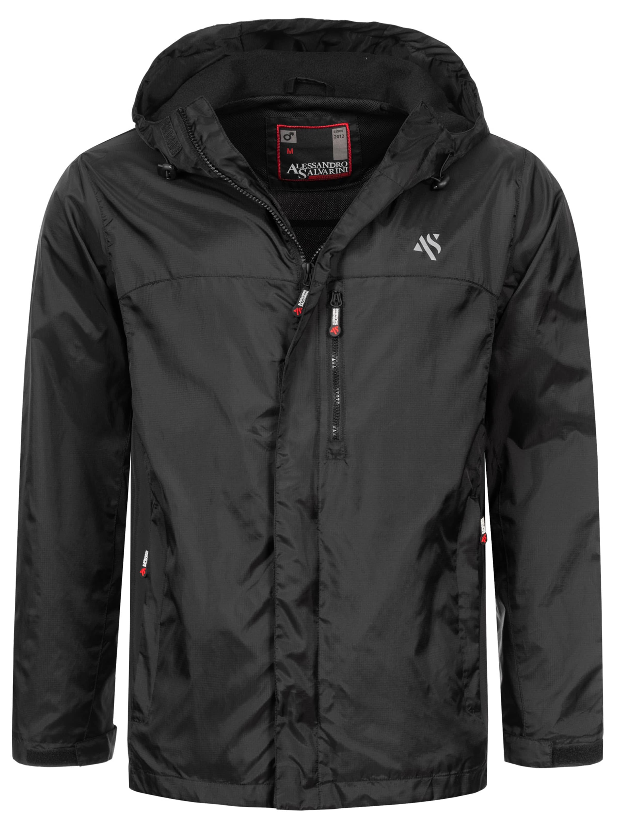 Alessandro Salvarini Performance Jacket in Black: front