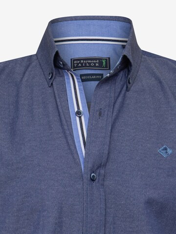 Sir Raymond Tailor Regular fit Button Up Shirt 'Katnis' in Blue