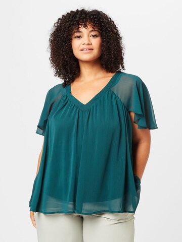 Zizzi Blouse 'AGNES' in Groen: voorkant