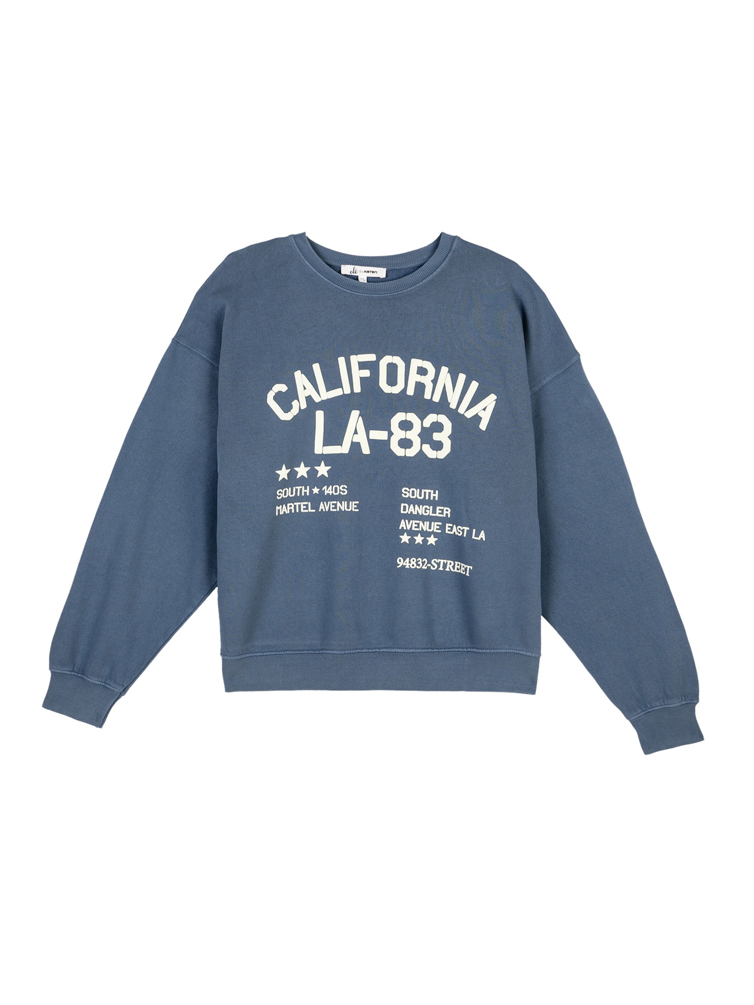 Koton Sweatshirt in Blauw: voorkant