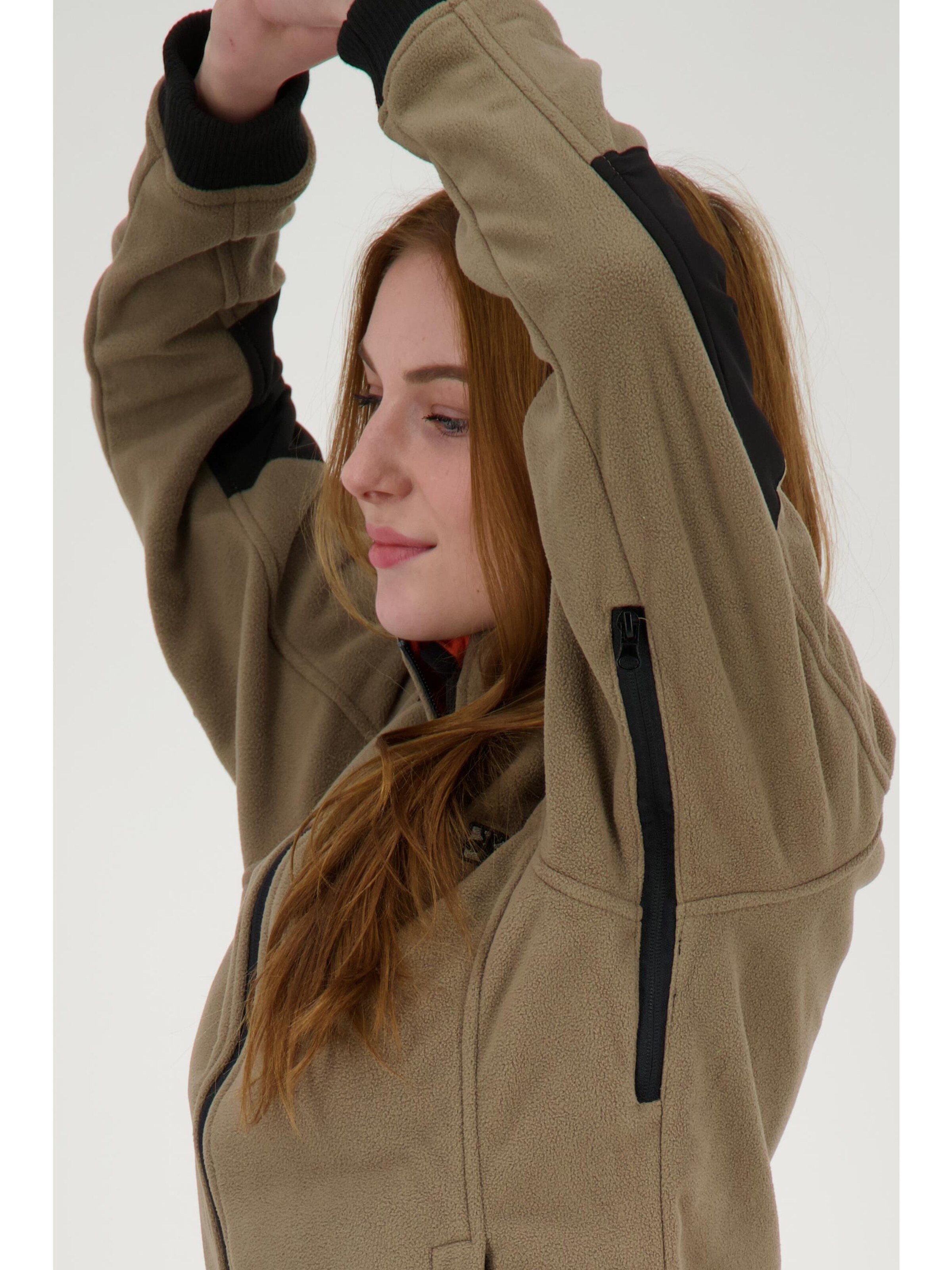 deproc Fleece Jacket 'CANADA Women' in Brown
