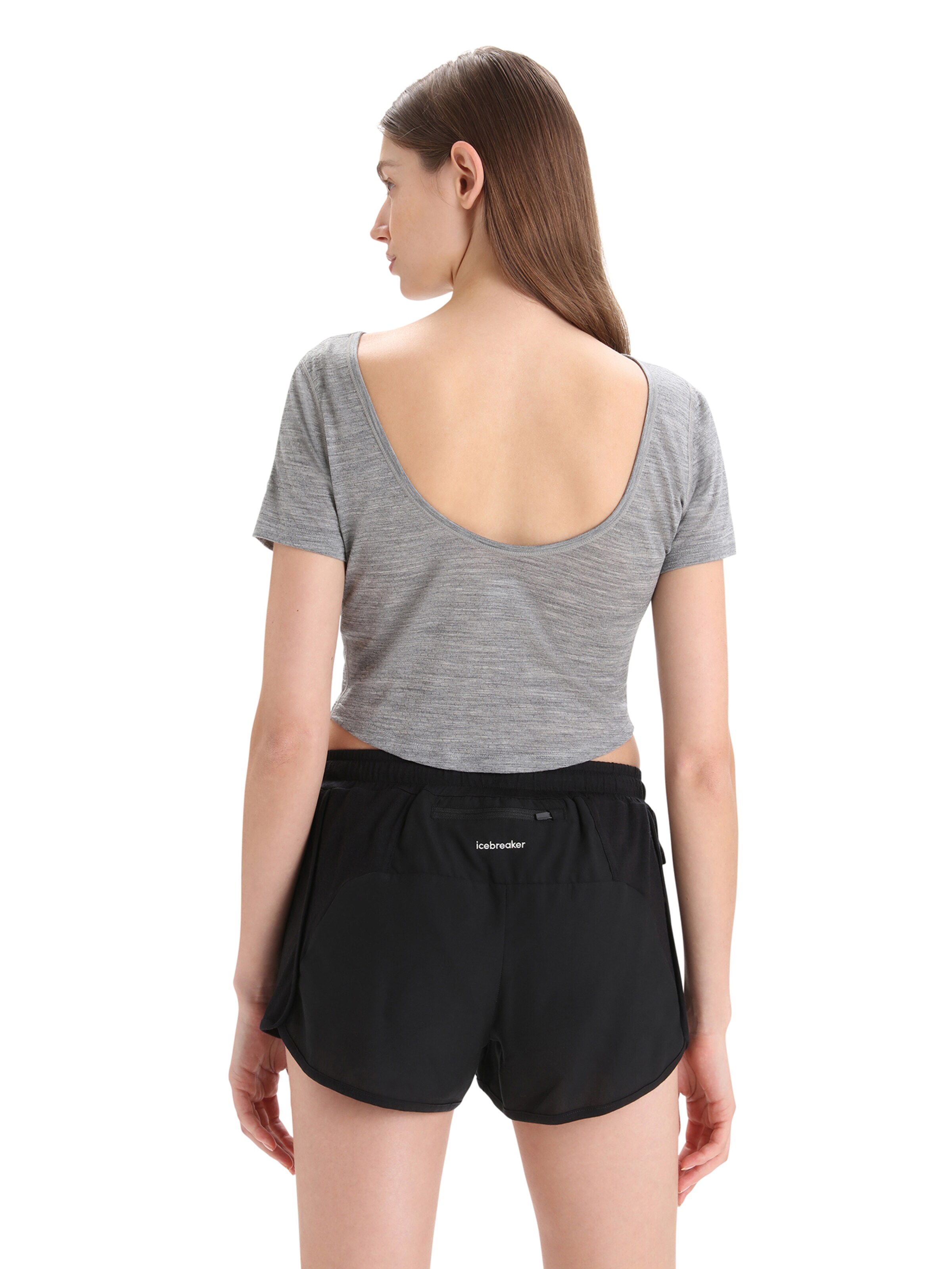 ICEBREAKERTehnička sportska majica 'ZoneKnit' - siva boja