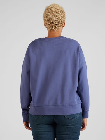 Levi's® Plus Sweatshirt 'PL Standard Crew Swtshrt' i blå
