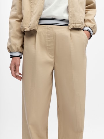 Wide Leg Pantalon OBJECT en beige
