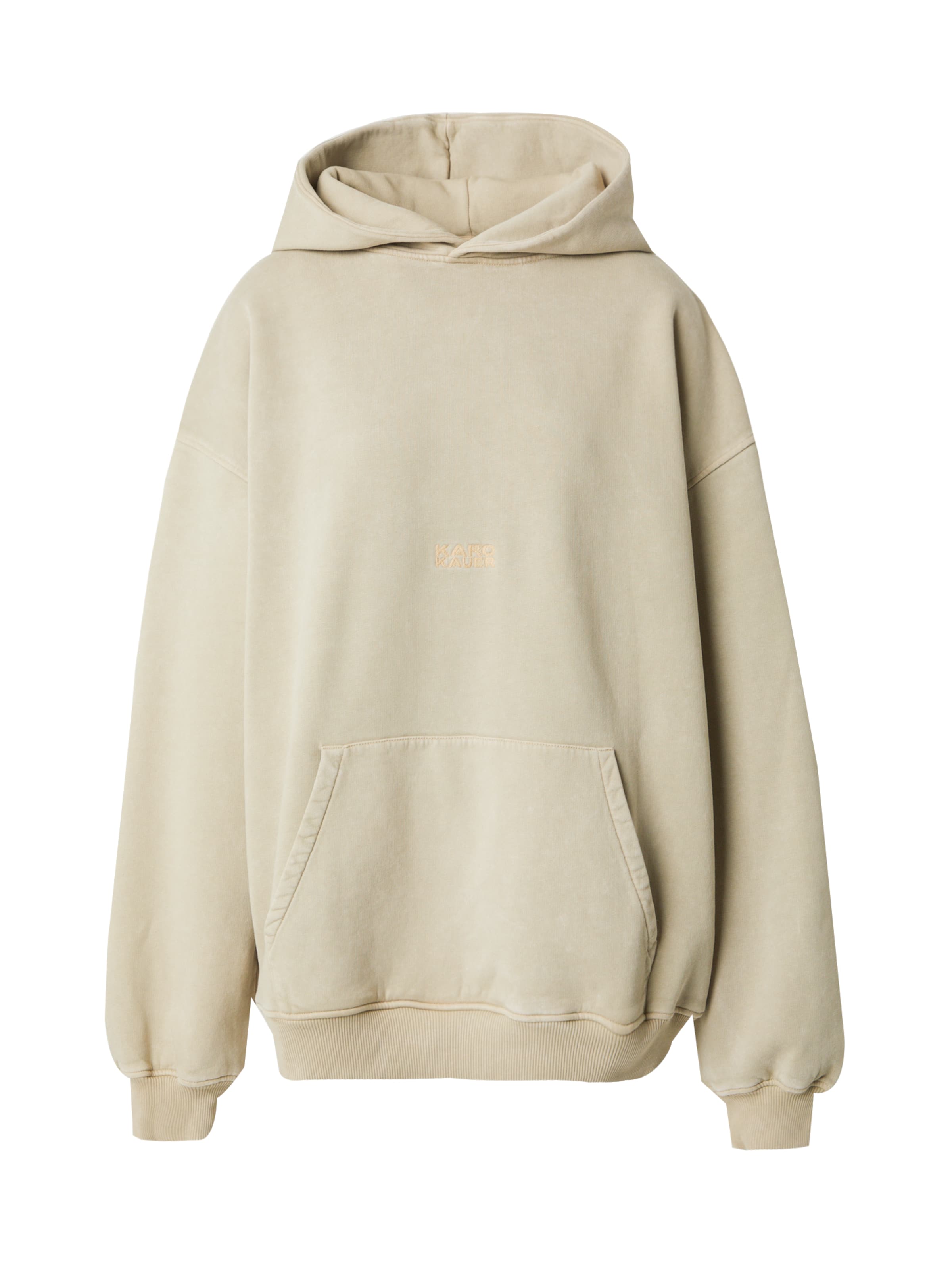 Karo Kauer Μπλούζα φούτερ σε μπεζ: μπροστά