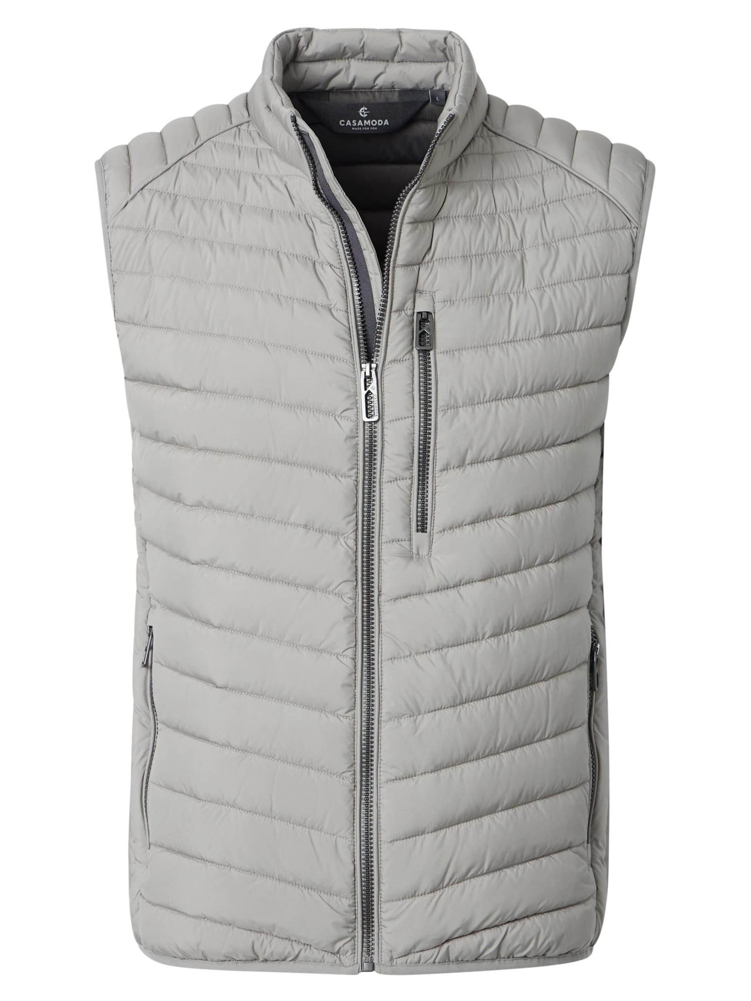 CASAMODA Bodywarmer 'Basic' in Grijs: voorkant