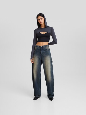 Bershka Shirt in Grau