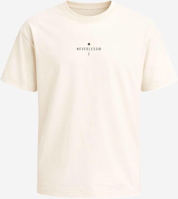 Neverless Shirt 'Kompass Outdoor' in Beige: Vorderseite