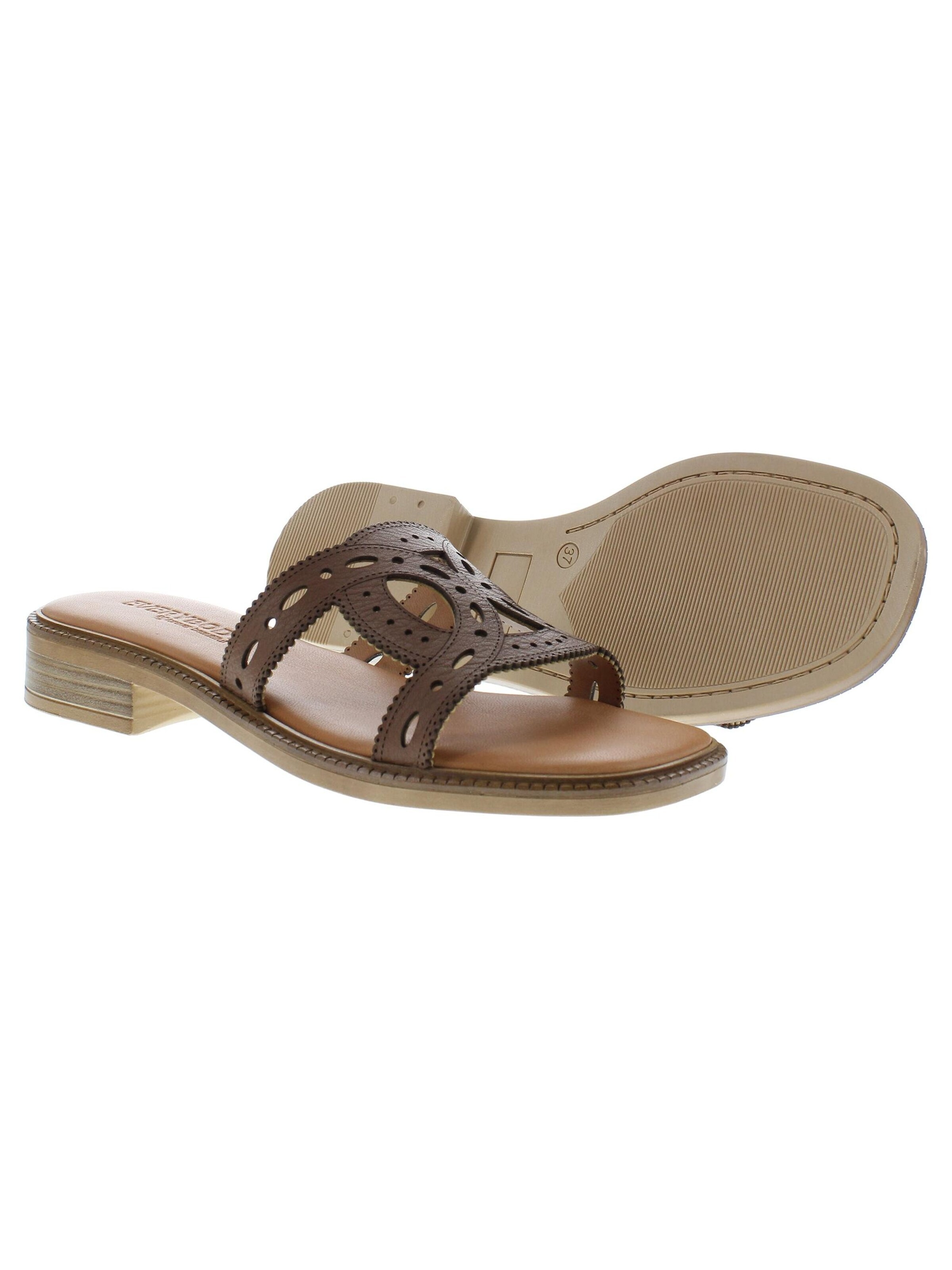 Everybody Sandals 'VIVIANA - Lasercut' in Brown