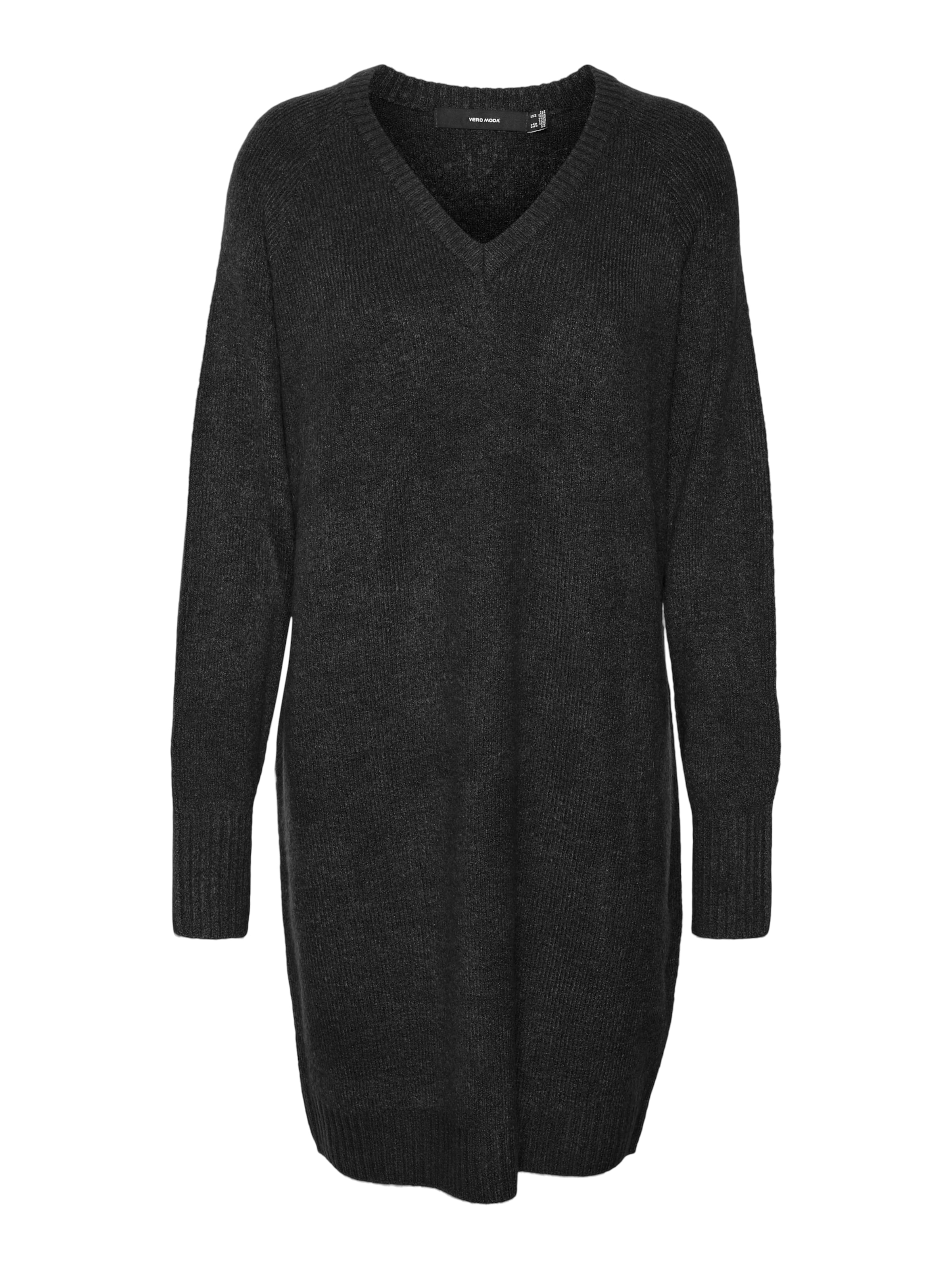 Robes en maille 'Ellylefile' VERO MODA en noir : devant