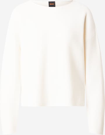 BOSS Neulepaita 'Fouet' värissä valkoinen: etupuoli