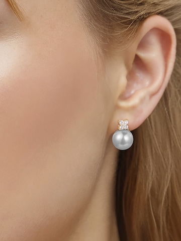 Orecchini di Lulu & Jane in grigio: frontale