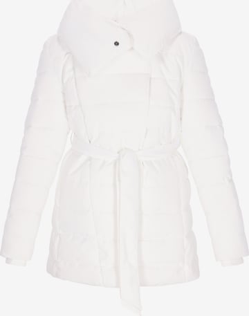 usha WHITE LABEL - Abrigo de entretiempo en blanco: frente