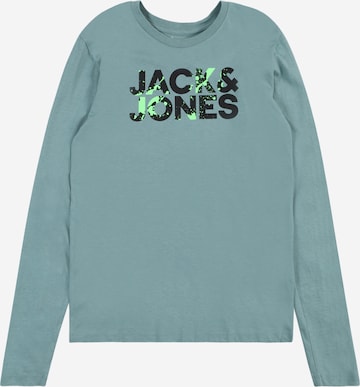 T-Shirt 'COMMERCIAL' Jack & Jones Junior en gris : devant
