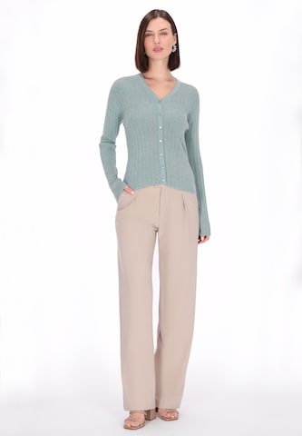 Usha Knit Cardigan 'Casual' in Green