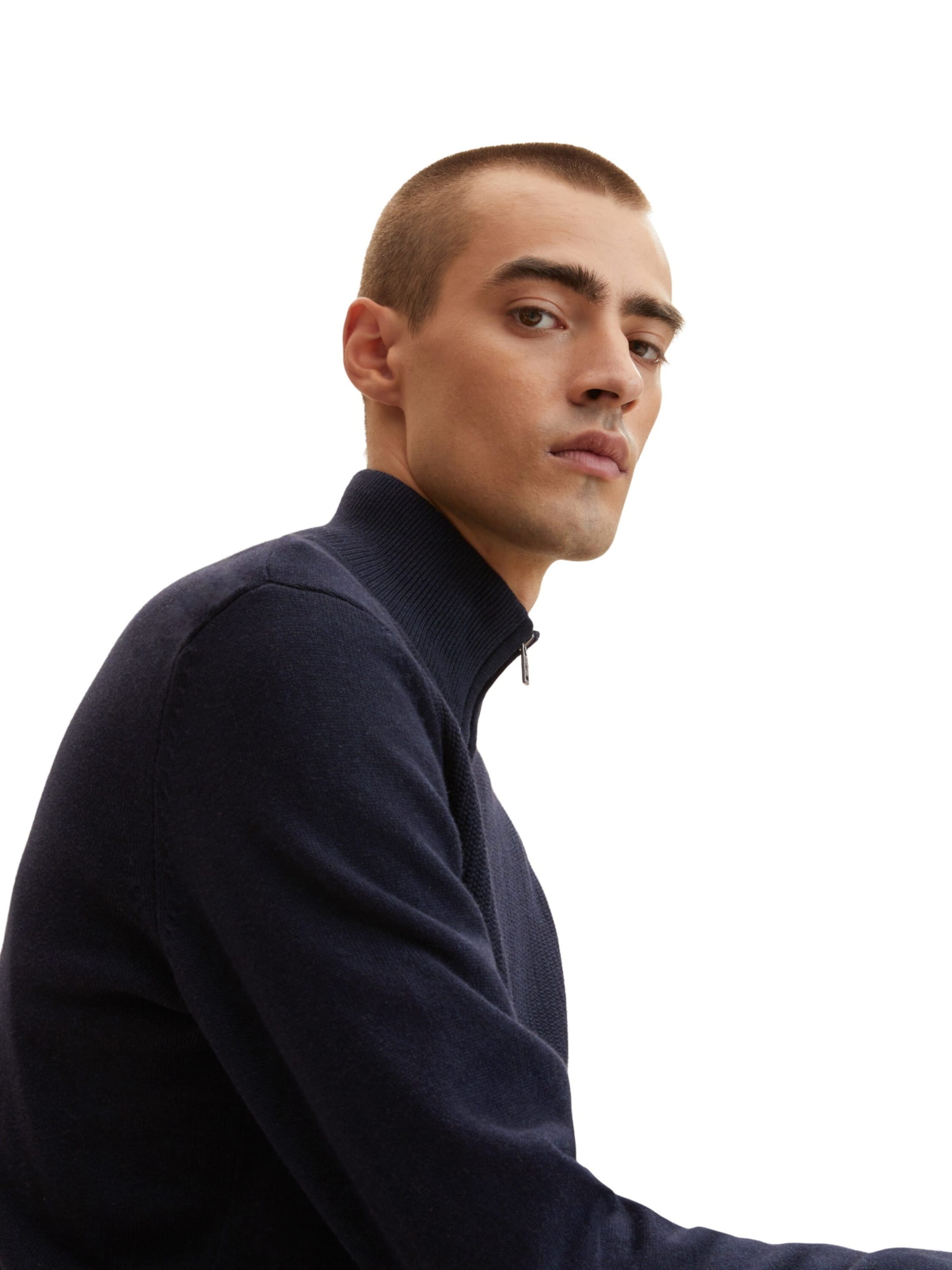 Vestes en maille TOM TAILOR en bleu