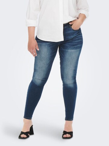 ONLY Carmakoma Skinny Jeans 'Willy' in Blauw: voorkant