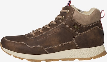 s.Oliver High-Top Sneakers in Brown
