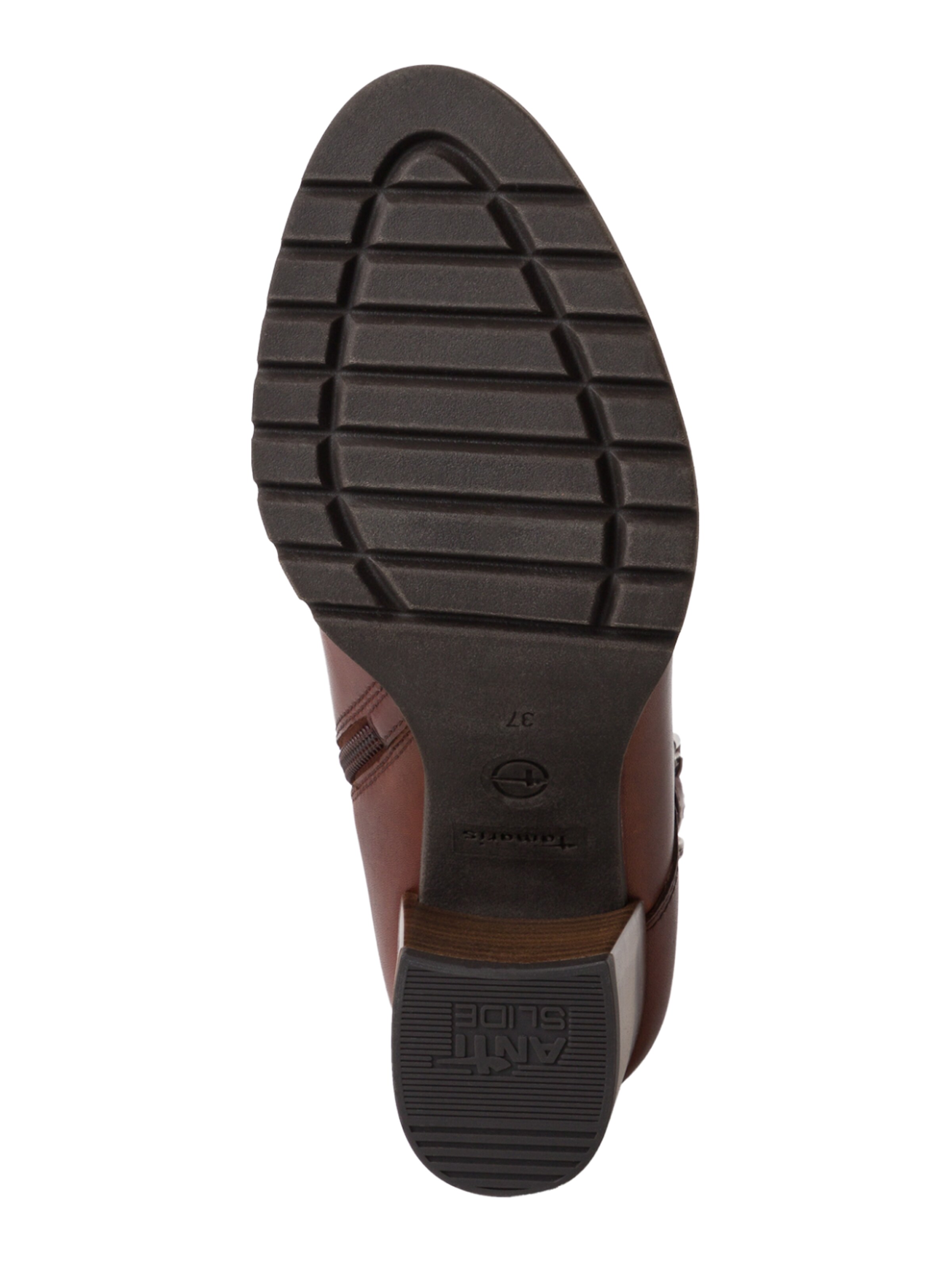 Tamaris Μποτάκι με κορδόνια σε καφέ