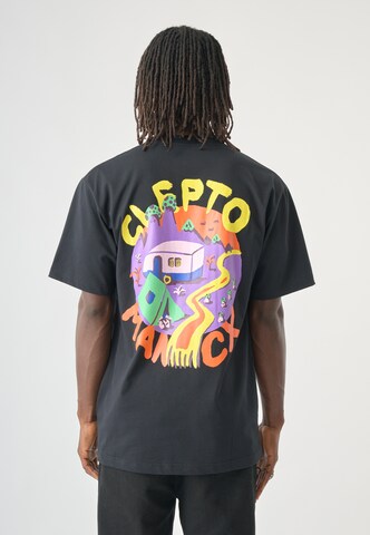 Cleptomanicx T-Shirt 'Camp Classic Tee' in Schwarz
