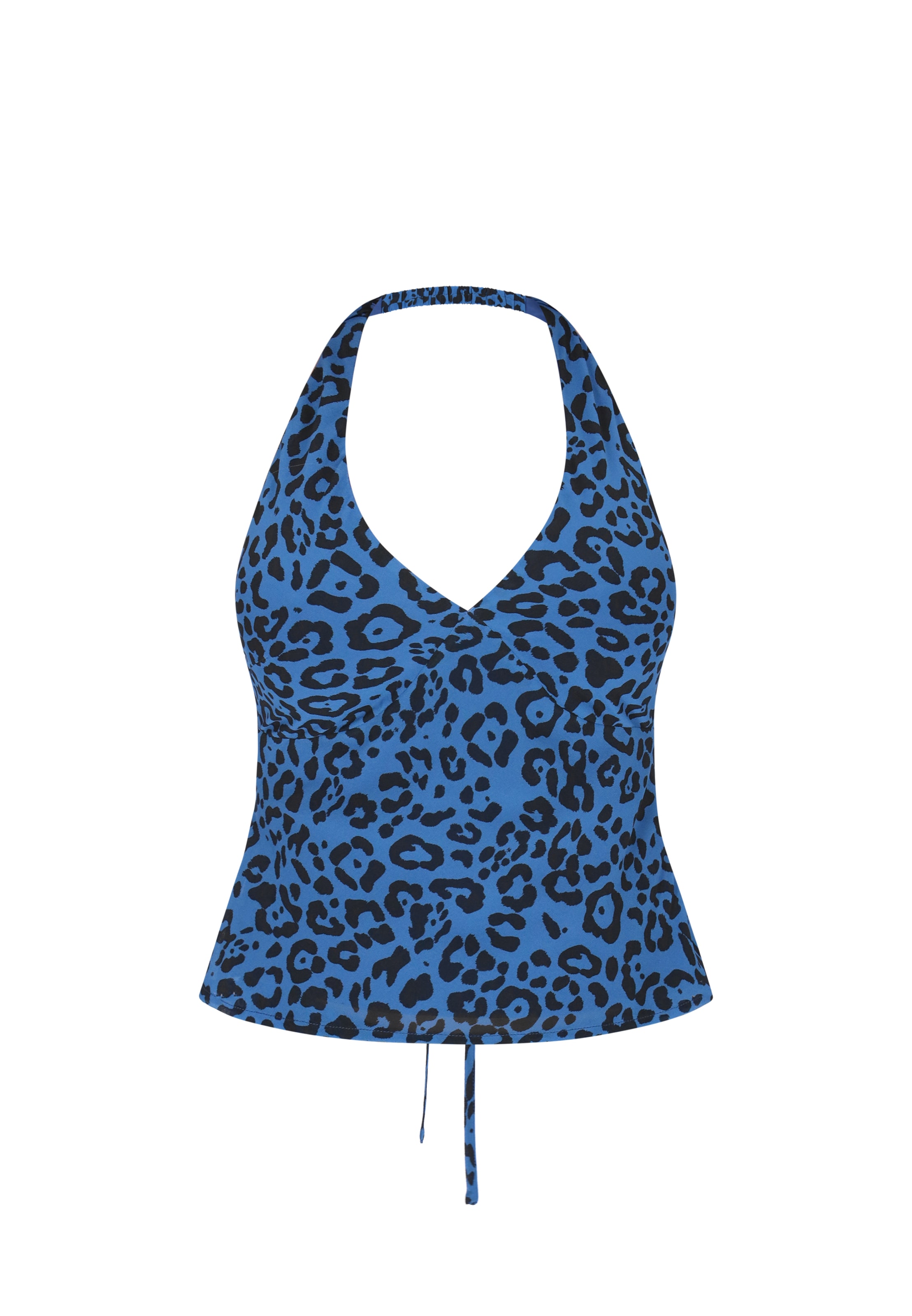 faina - Top em azul: frente