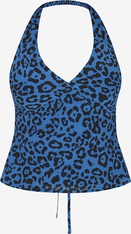 faina - Top em azul: frente