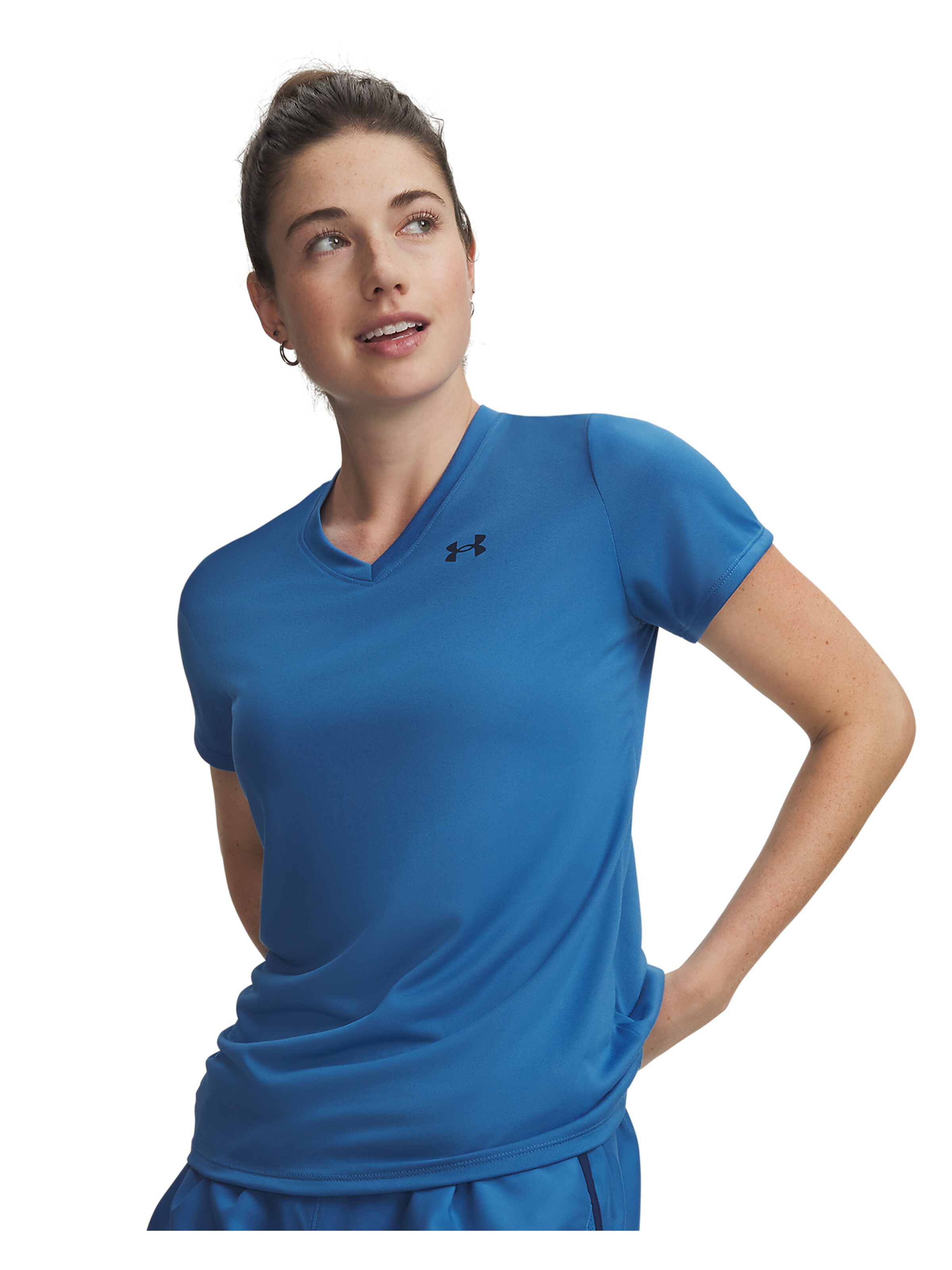 UNDER ARMOUR Functioneel shirt in Blauw: voorkant