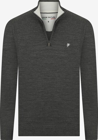 DENIM CULTURE Sweater 'Martino' in Grey: front