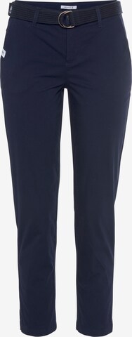 DELMAO Slim fit Chino Pants in Blue: front