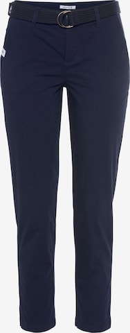 DELMAO Chino Pants in Blue: front