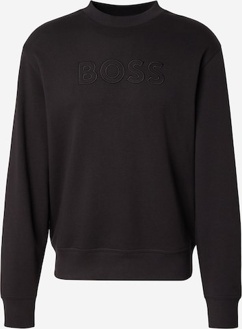 Sweat-shirt 'We' BOSS en noir : devant