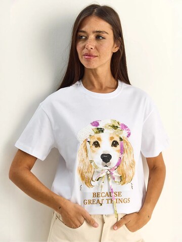 Bianco Lucci - Camisa em branco: frente