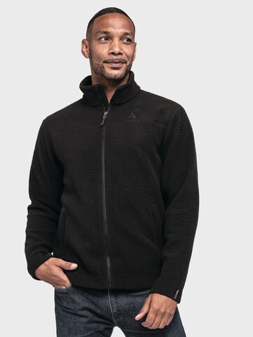 Veste en polaire fonctionnelle ' Urban CIRC Fleece Jk Style Purga MNS ' Schöffel en noir : devant