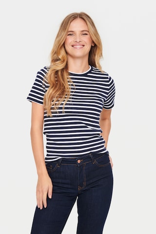 SAINT TROPEZ T-shirt 'Aster' i blå: framsida