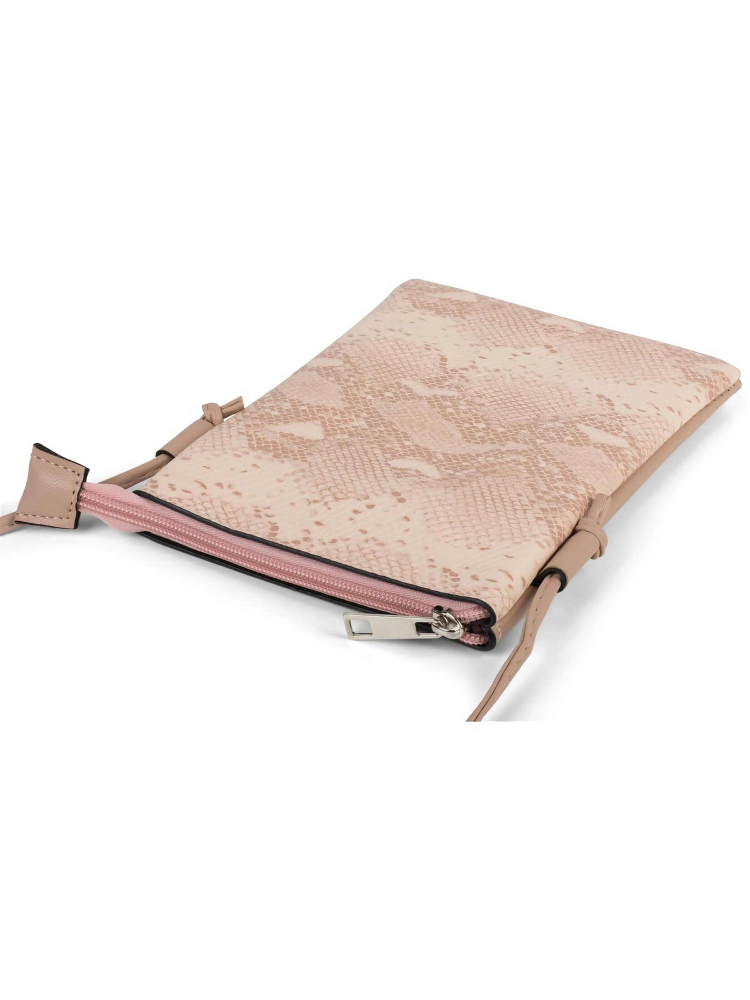 styleBREAKER Umhängetasche 'Mini Umhängetasche Schlangenleder Optik'‌‌‌ in Pink