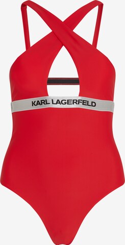 Karl Lagerfeld Fürdőruhák - piros: elől