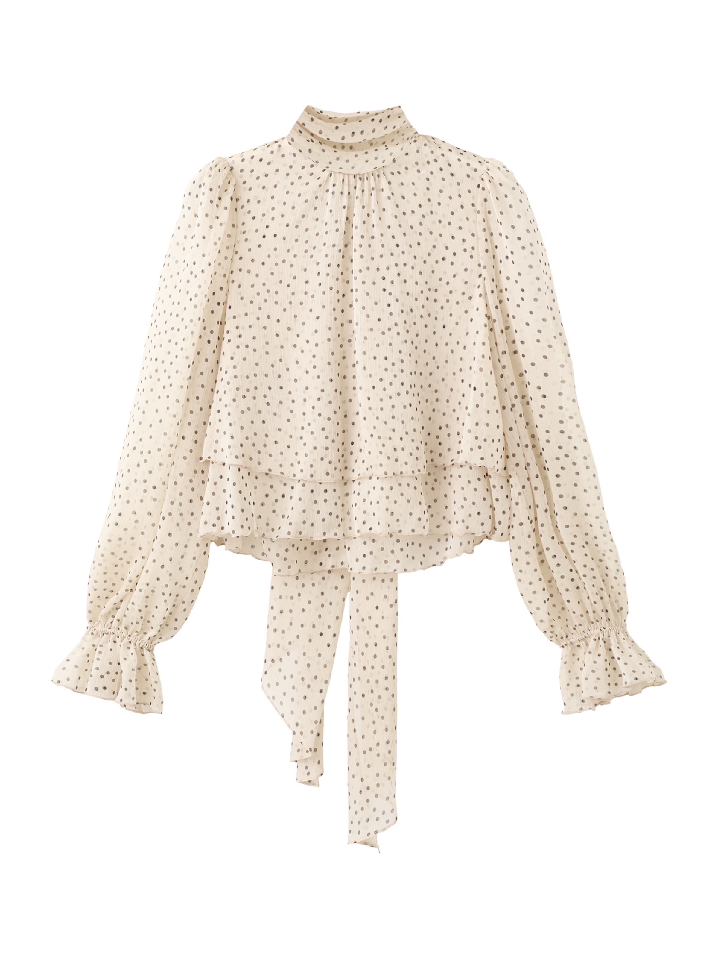 Bluză 'Lurdes' de la MANGO pe bej: față