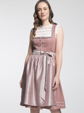 SPIETH & WENSKY Dirndl 'Diva' in Pink: front