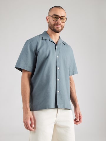 SELECTED Comfort fit Srajca 'SLHCLAY' | zelena barva: sprednja stran