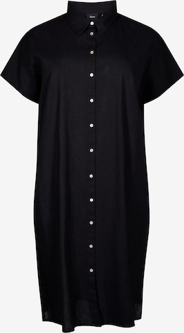 Zizzi Shirt dress 'VFLEX' in Black: front