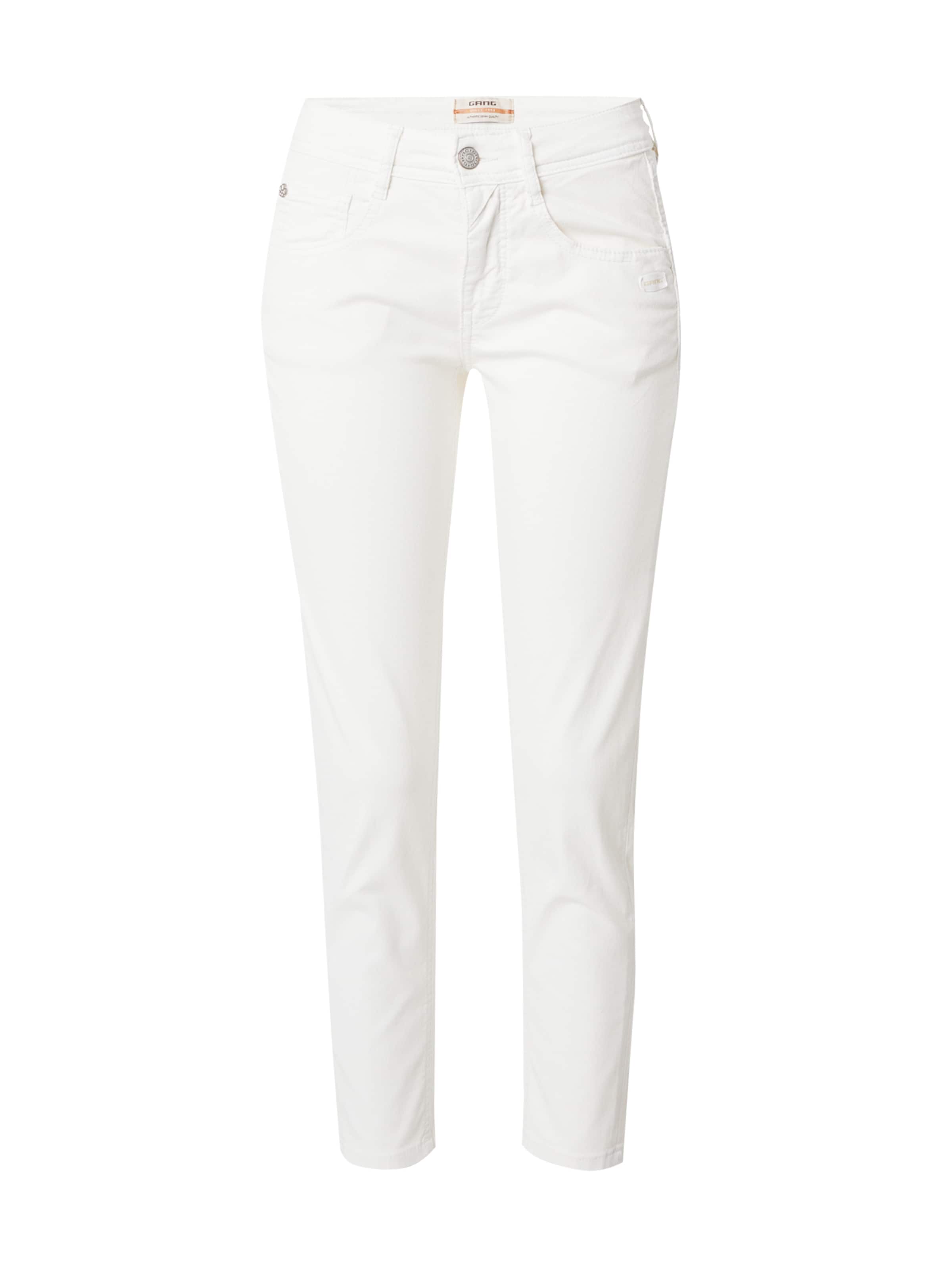 Gang Liibuv Teksapüksid '94AMELIE', värv valge: eest vaates