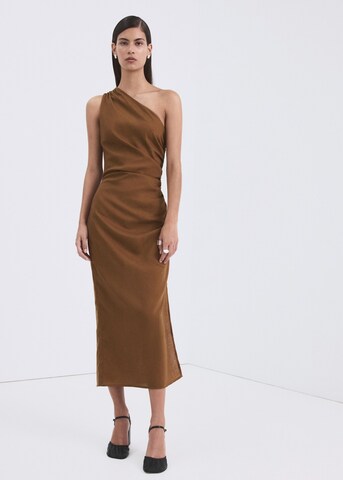 MANGO Dress 'Naty' in Brown: front
