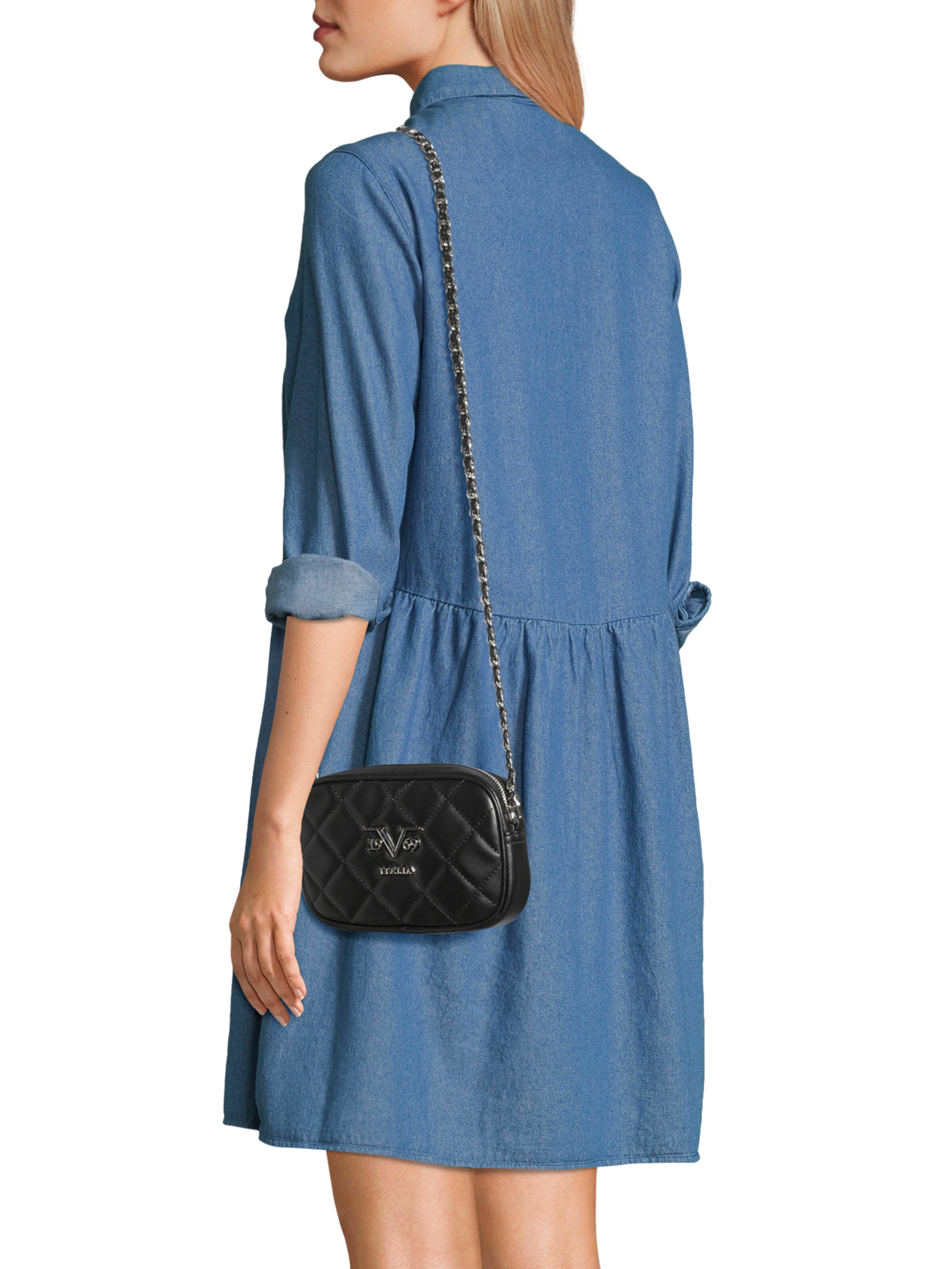 19V69 ITALIA Taška cez rameno 'VIVI' - Čierna