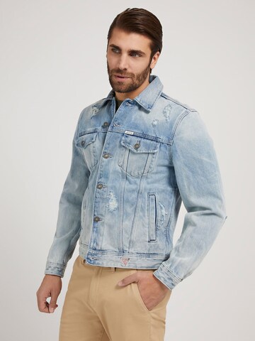 Veste mi-saison GUESS en bleu : devant