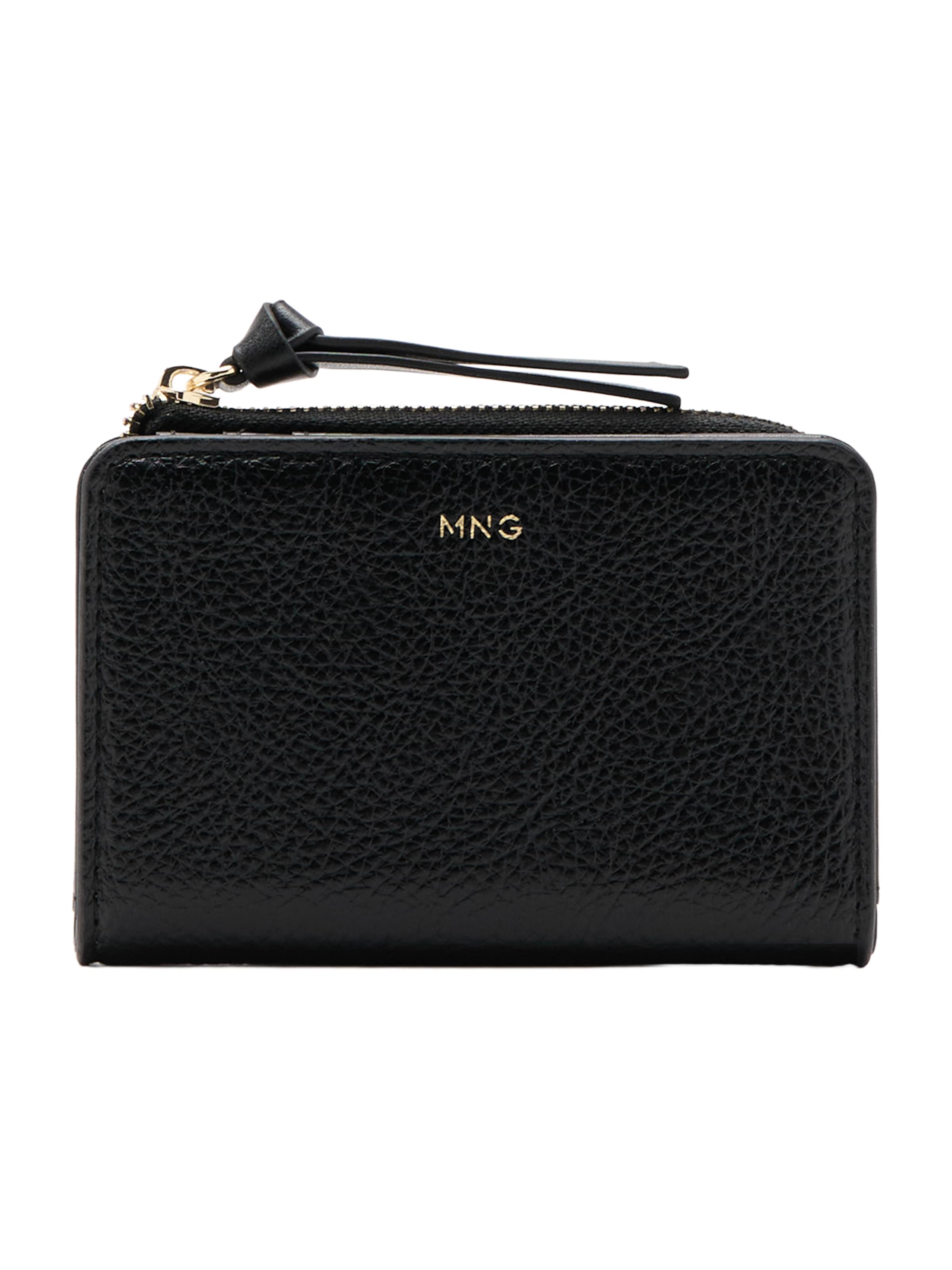 MANGO Peněženka 'NESS' – černá: přední strana
