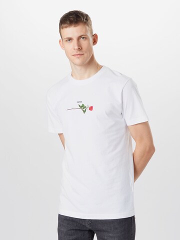 Mister Tee T-Shirt 'Rose Love' in Weiß: predná strana