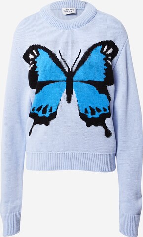 Vintage Supply Sweater 'INTARSIA' in Blue: front