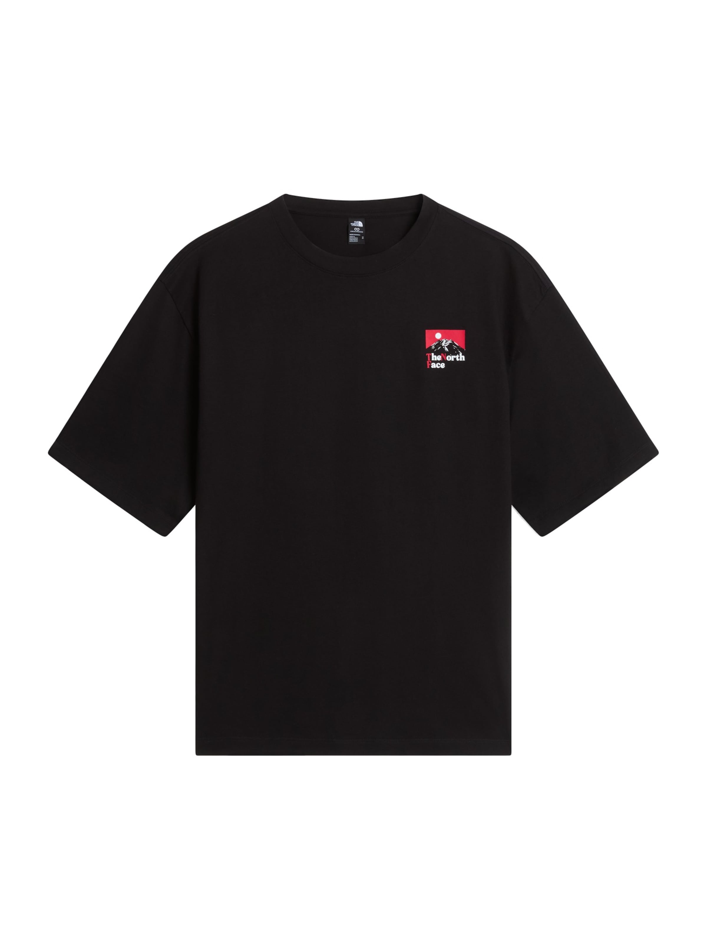 THE NORTH FACE - Camiseta en negro: frente
