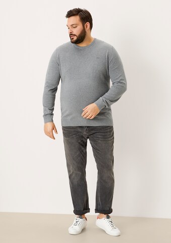 s.Oliver Men Big Sizes Sweater in Grey