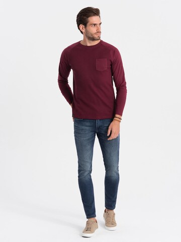 Ombre Shirt 'OM-LSCL-0109' in Rood